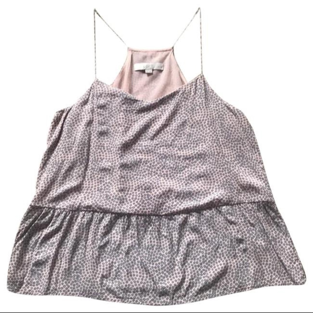 LOFT dotted peplum top